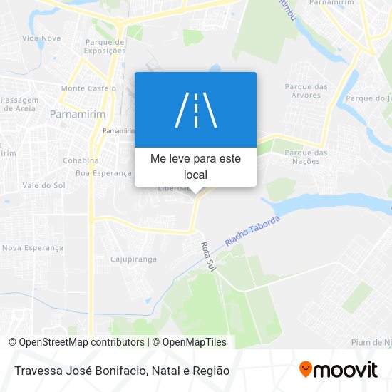 Travessa José Bonifacio mapa