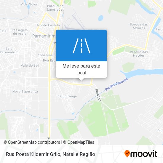 Rua Poeta Kildemir Grilo mapa