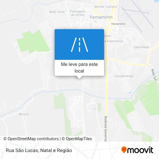 Rua São Lucas mapa