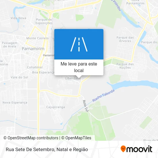 Rua Sete De Setembro mapa
