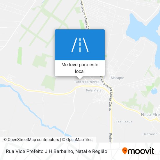 Rua Vice Prefeito J H Barbalho mapa
