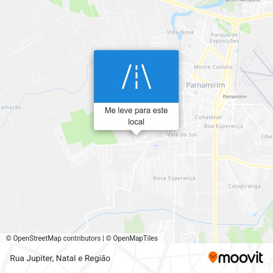 Rua Jupiter mapa