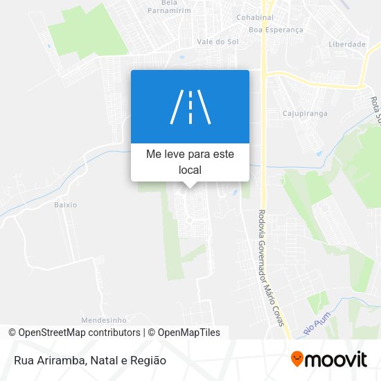 Rua Ariramba mapa