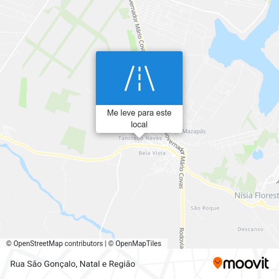 Rua São Gonçalo mapa