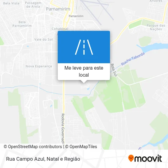 Rua Campo Azul mapa