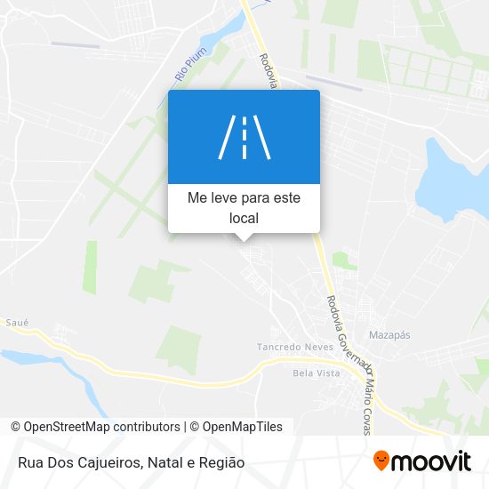 Rua Dos Cajueiros mapa