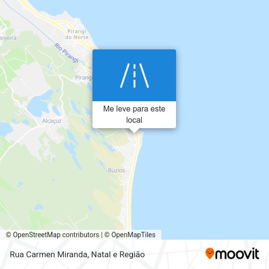 Rua Carmen Miranda mapa