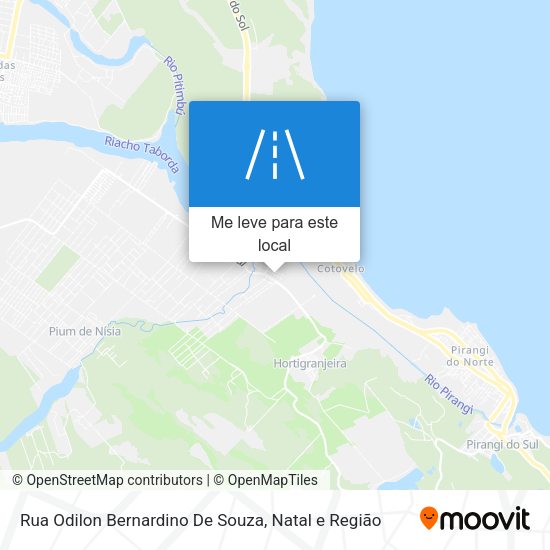 Rua Odilon Bernardino De Souza mapa