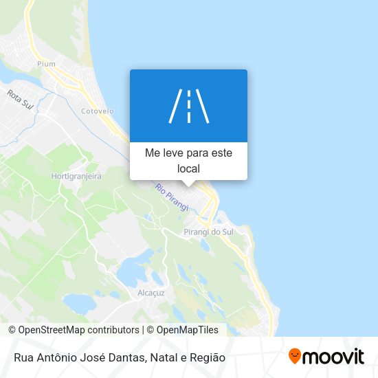 Rua Antônio José Dantas mapa