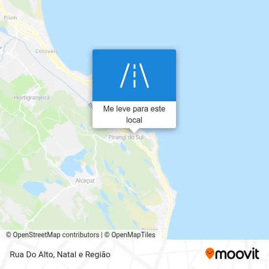 Rua Do Alto mapa