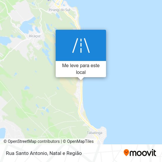 Rua Santo Antonio mapa
