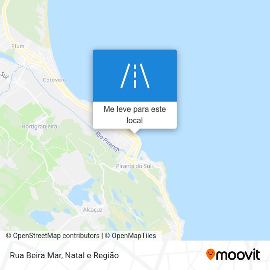 Rua Beira Mar mapa
