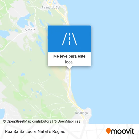 Rua Santa Lucia mapa