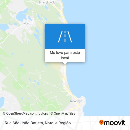 Rua São João Batista mapa