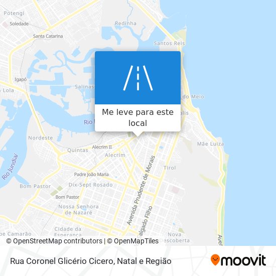 Rua Coronel Glicério Cicero mapa