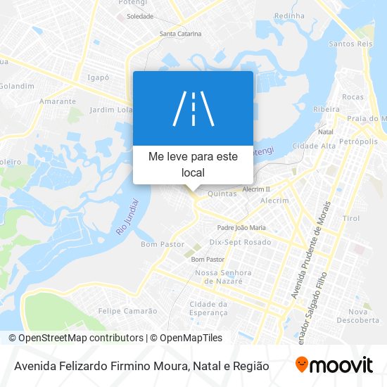 Avenida Felizardo Firmino Moura mapa