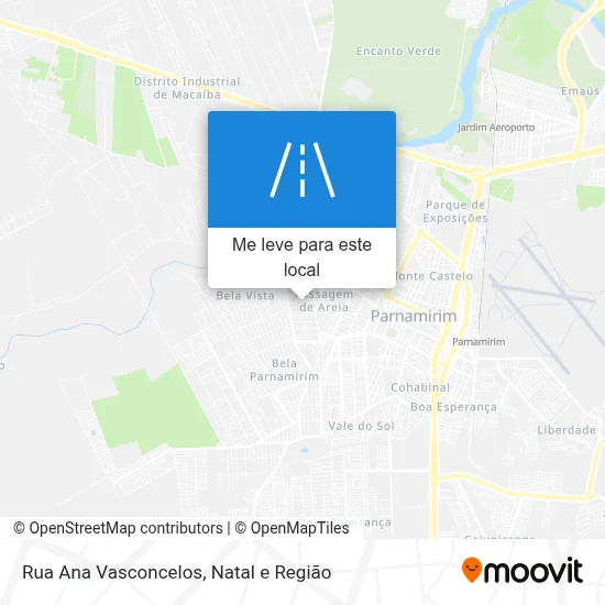Rua Ana Vasconcelos mapa