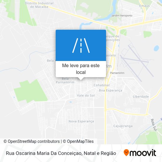 Rua Oscarina Maria Da Conceiçao mapa