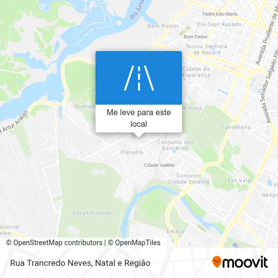 Rua Trancredo Neves mapa
