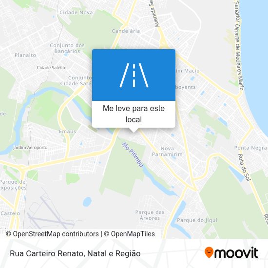 Rua Carteiro Renato mapa