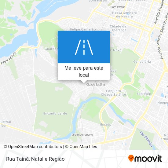 Rua Tainá mapa