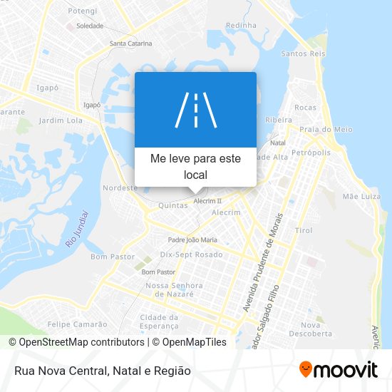 Rua Nova Central mapa