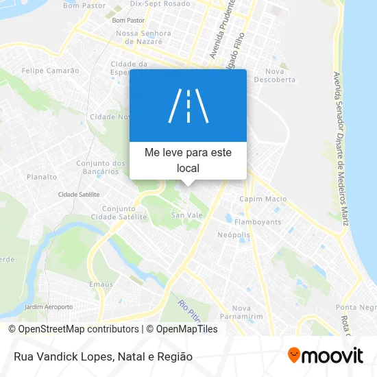 Rua Vandick Lopes mapa