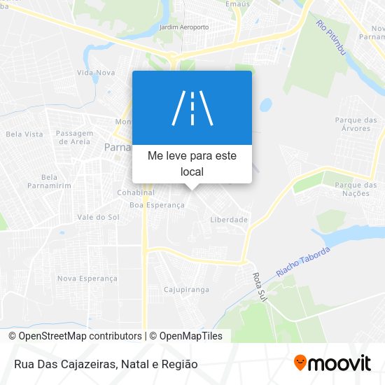 Rua Das Cajazeiras mapa
