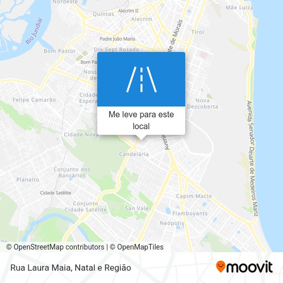 Rua Laura Maia mapa