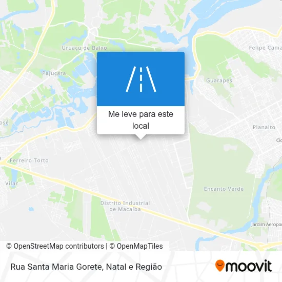 Rua Santa Maria Gorete mapa