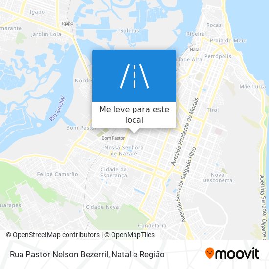 Rua Pastor Nelson Bezerril mapa