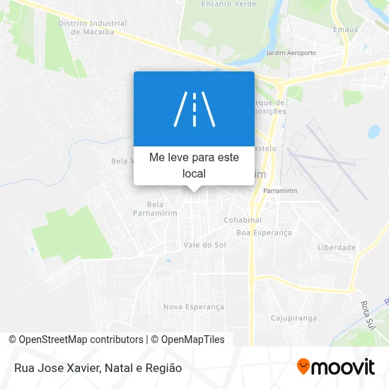 Rua Jose Xavier mapa