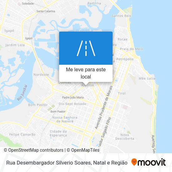 Rua Desembargador Silverio Soares mapa