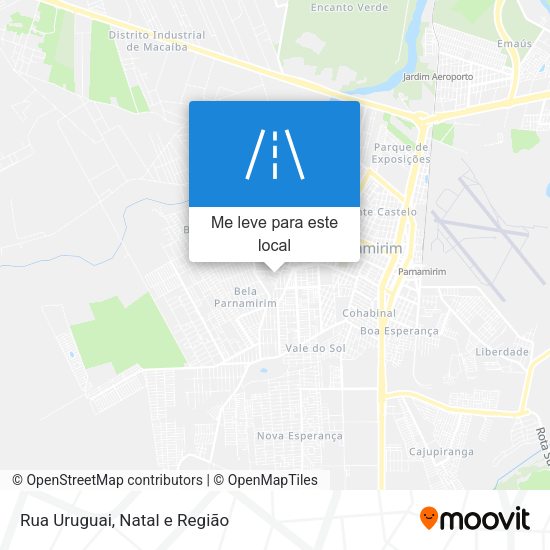 Rua Uruguai mapa