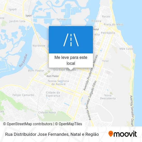 Rua Distribuidor Jose Fernandes mapa