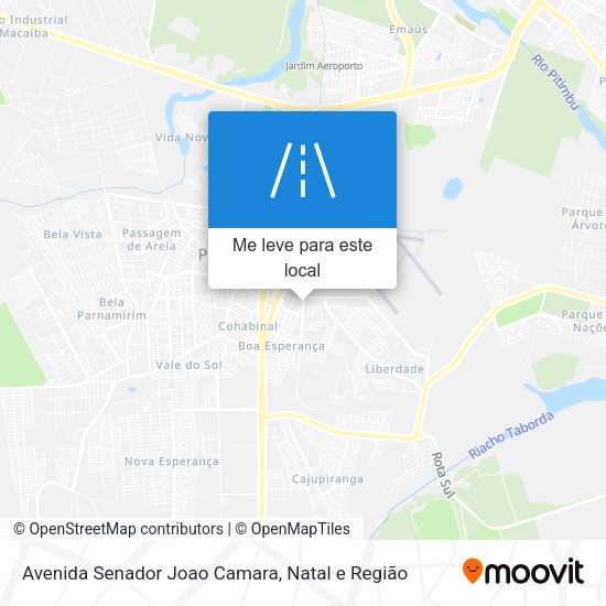 Avenida Senador Joao Camara mapa