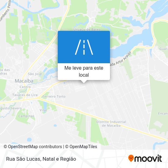 Rua São Lucas mapa