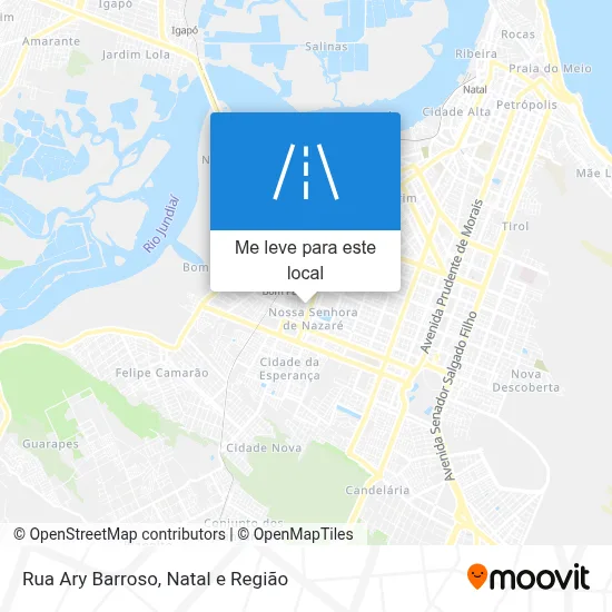 Rua Ary Barroso mapa