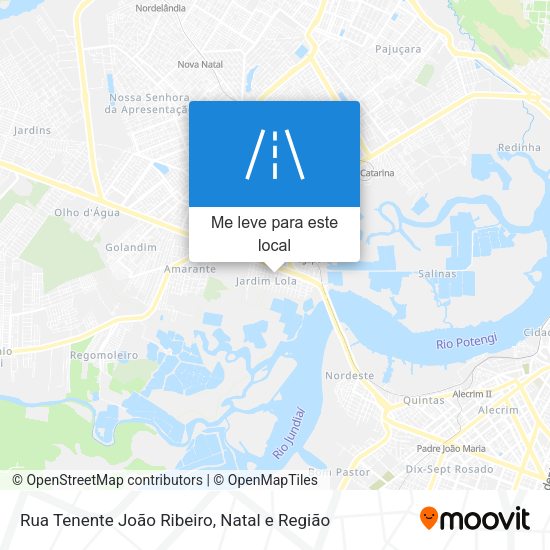 Rua Tenente João Ribeiro mapa