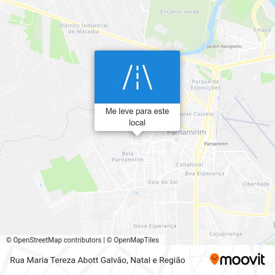 Rua Maria Tereza Abott Galvão mapa