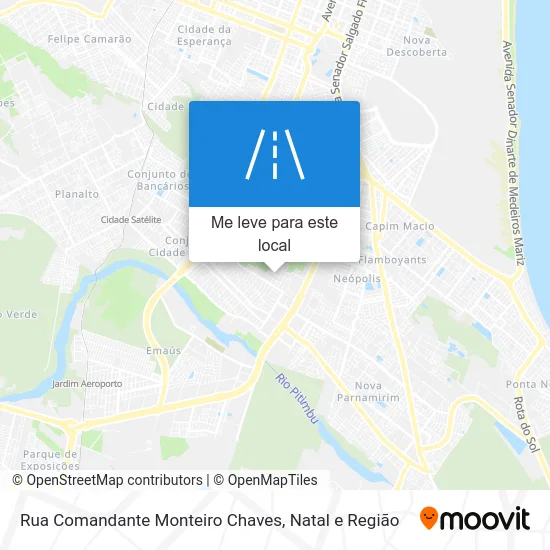 Rua Comandante Monteiro Chaves mapa