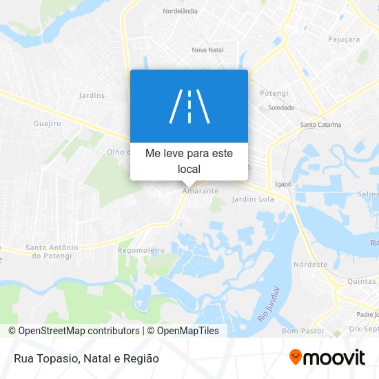 Rua Topasio mapa