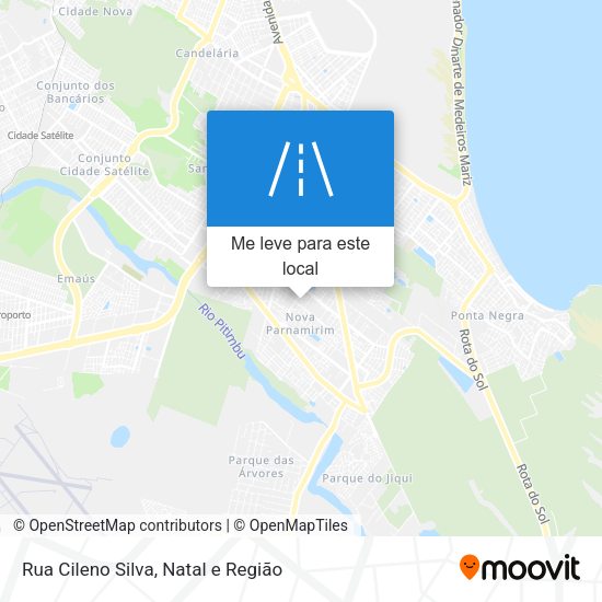Rua Cileno Silva mapa