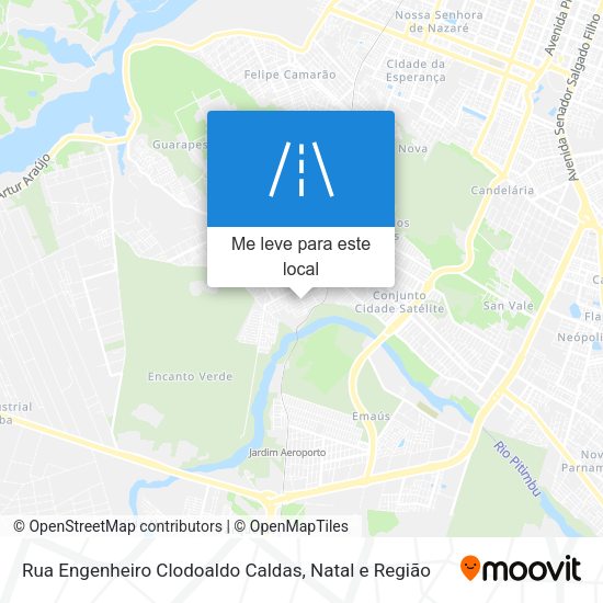Rua Engenheiro Clodoaldo Caldas mapa