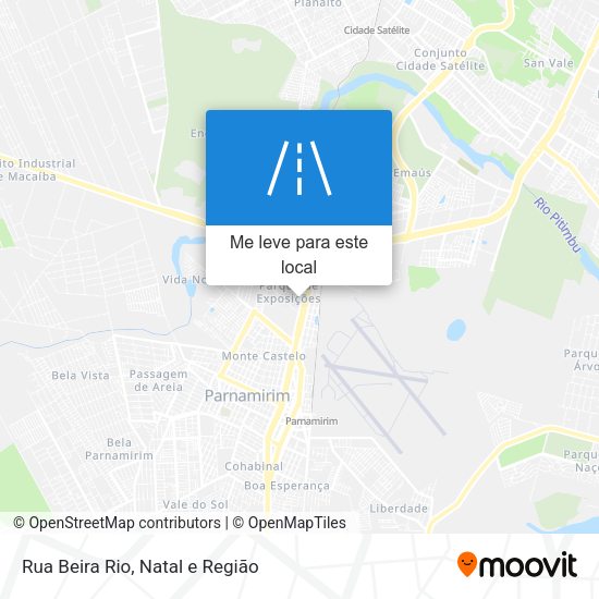 Rua Beira Rio mapa