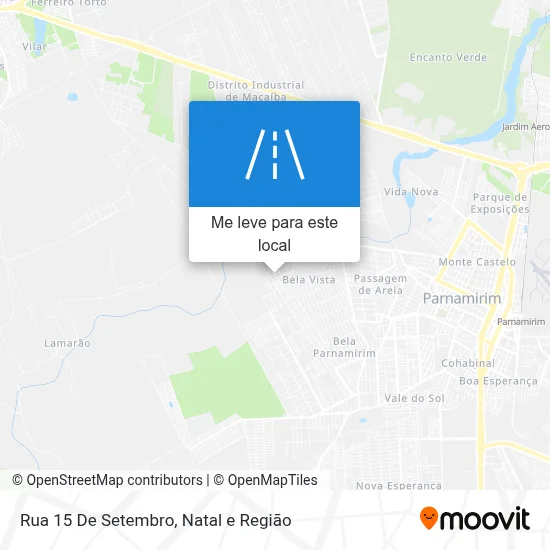 Rua 15 De Setembro mapa