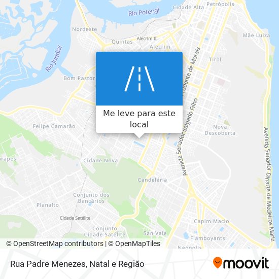 Rua Padre Menezes mapa