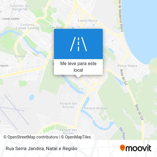 Rua Serra Jandira mapa