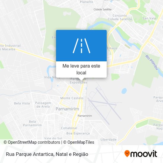Rua Parque Antartica mapa