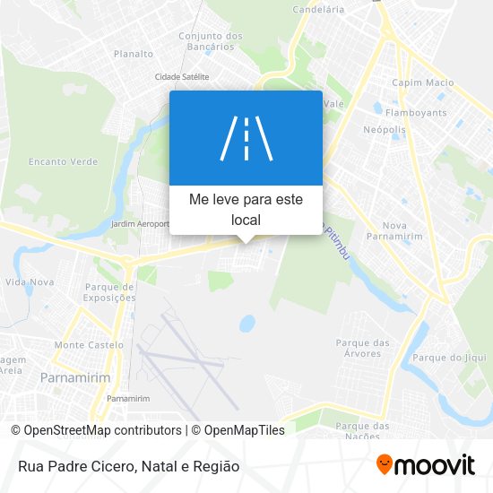 Rua Padre Cicero mapa